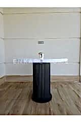 Mantar Ayaklı Yuvarlak Mdf Masa, Sur Masa, 90 cm | Mutfak, Salon, Kafeterya