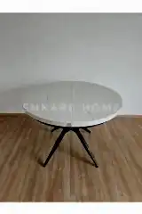 Oliva Yuvarlak Açılabilir Yemek Masası – 100x100 - 140 cm | 4-6 Kişilik | Mdf Mutfak ve Salon