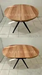 Oliva Yuvarlak Açılabilir Yemek Masası – 100x100 Mdf Masa - 140 cm | 4-6 Kişilik | Mdf Mutfak ve Salon